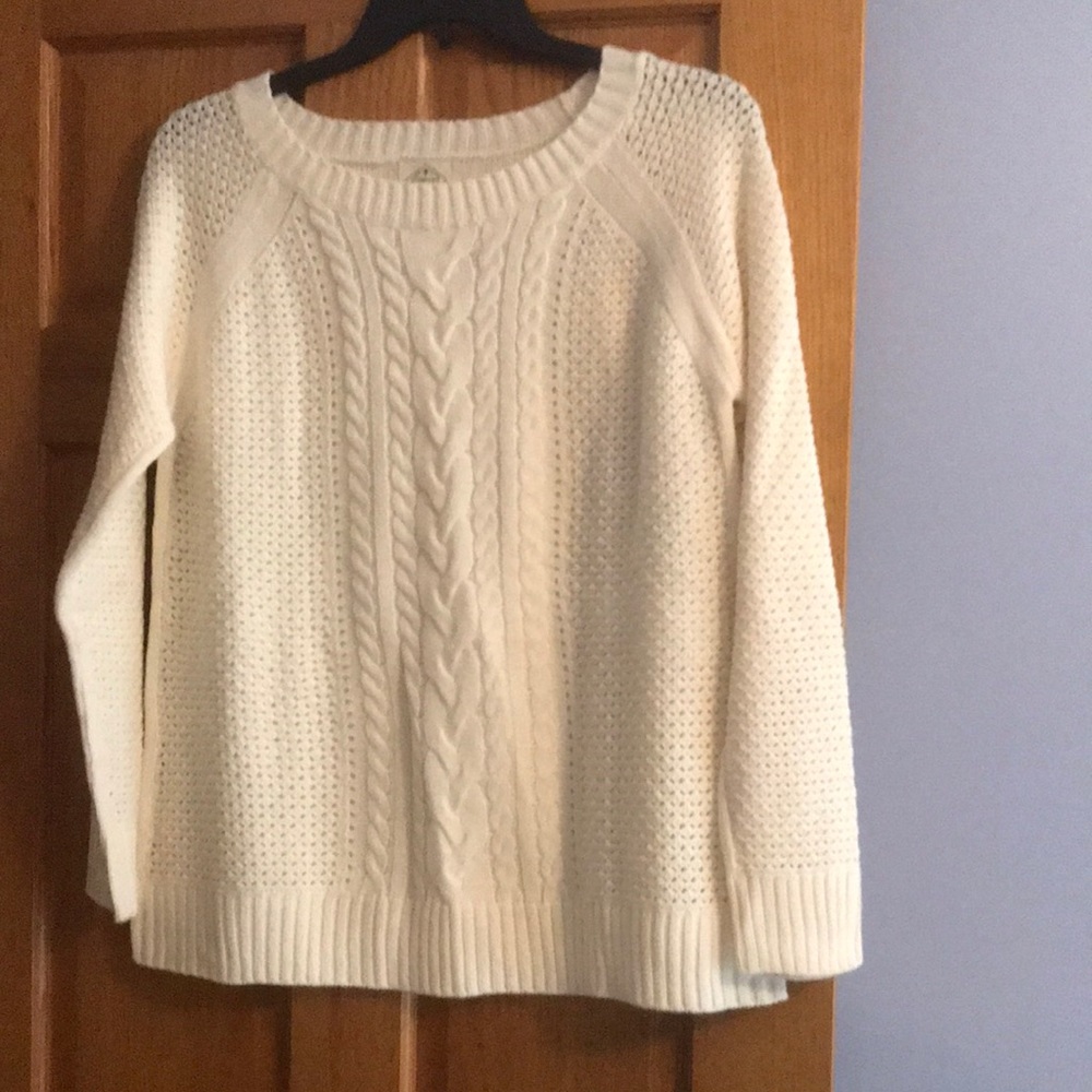 Ladies St. John’s Bay off white sweater NWOT